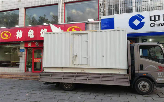 奉贤出租发电机施工案例